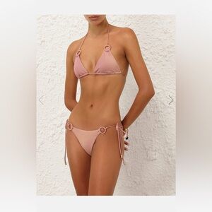 RHIANNON METALLIC RING BIKINI
Pink color bikini NWT